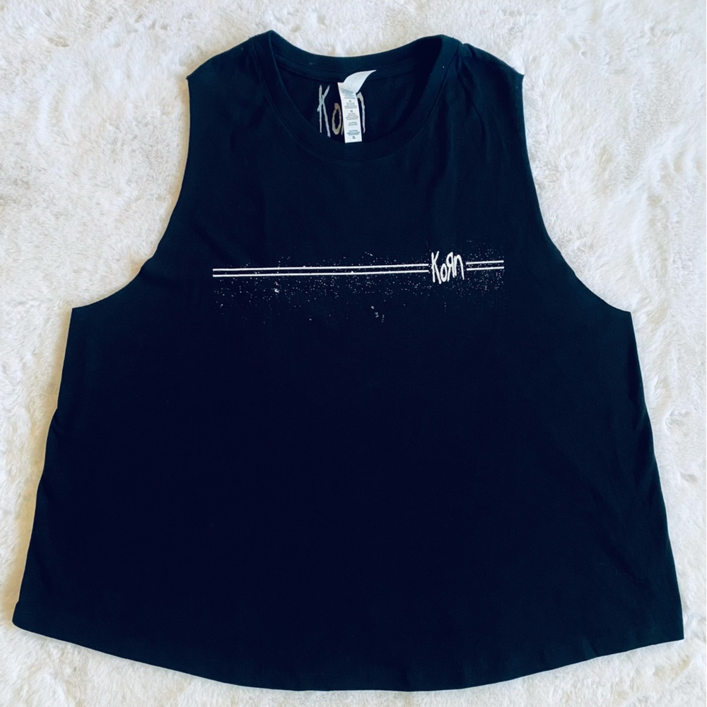 KORN New Old Stock Band Tee Black Razor Back Tank Top